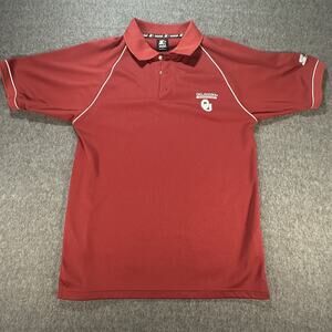 Oklahoma Sooners Polo Shirt Mens Medium‎ NCAA Football Team Starter